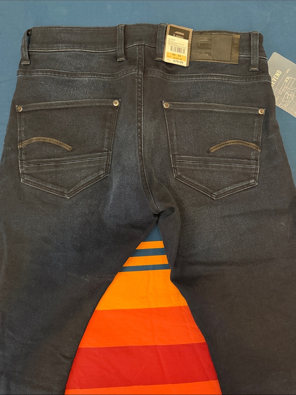 Gstar Men's Dark Indigo Straight Fit Jeans